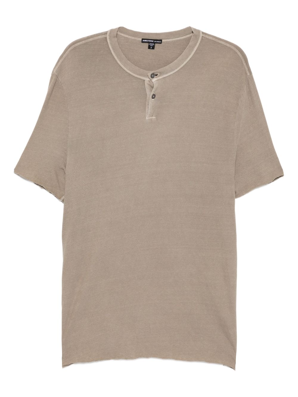 Relaxed-Fit Henley T-Shirt In Soft Slub Cotton