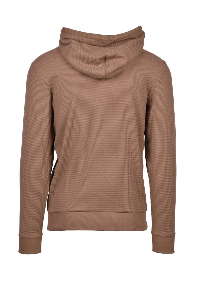 Zip Hoodie Sweatshirt - Brown