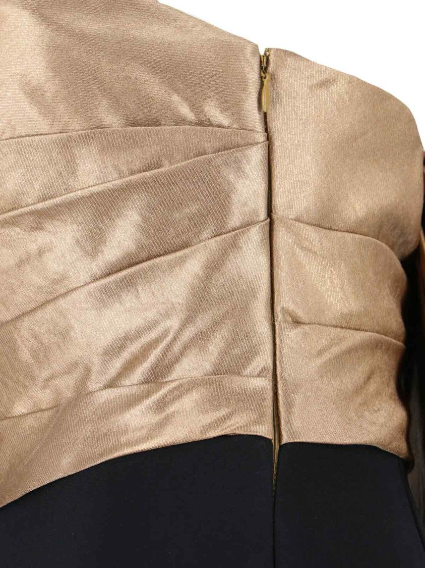 Bow Jumpsuit – Gold And Black