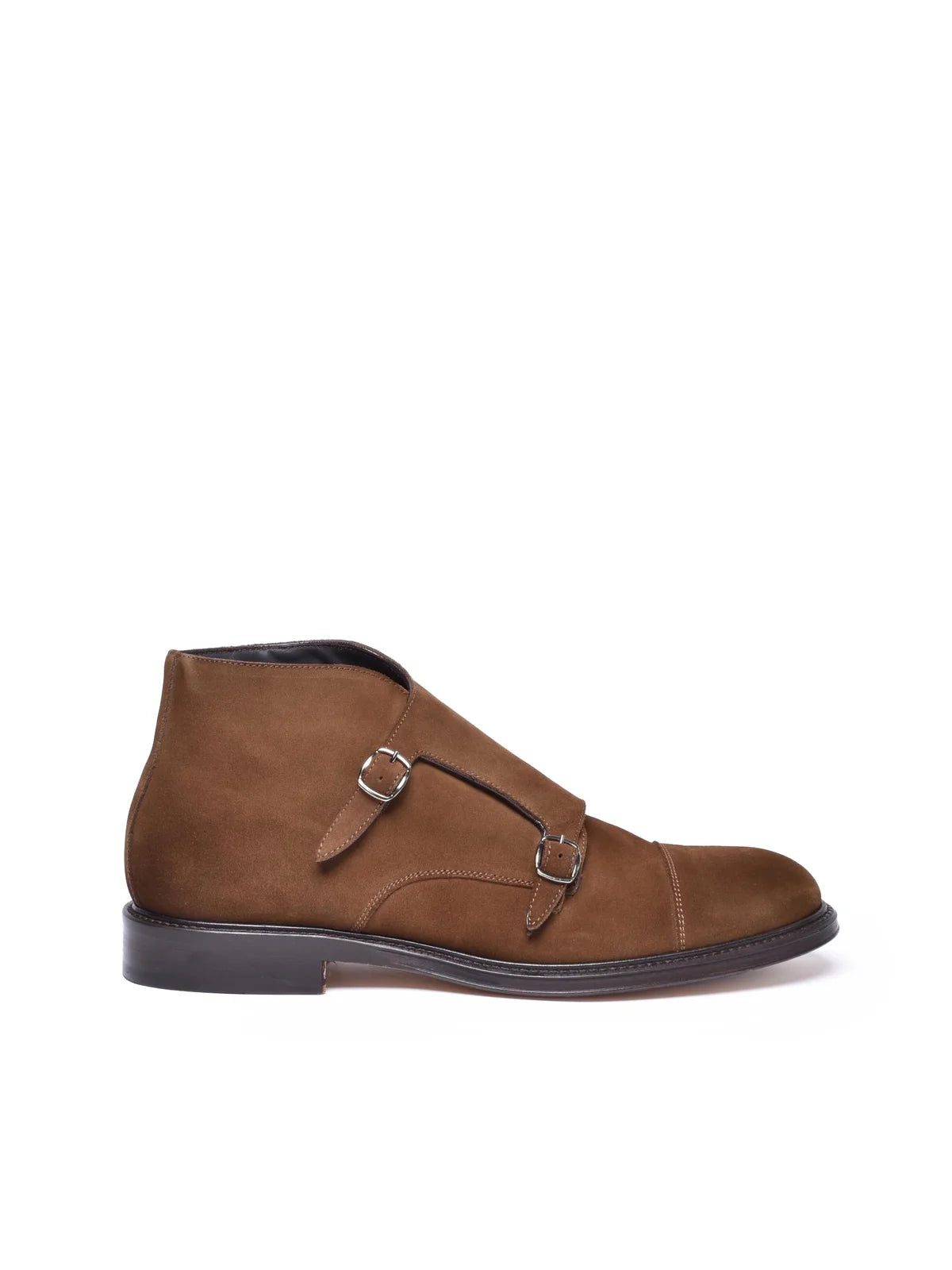 Brown Suede Leather Rubber Men's Ankle Boot