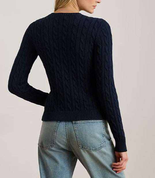 Cable-Knit Cotton Cardigan