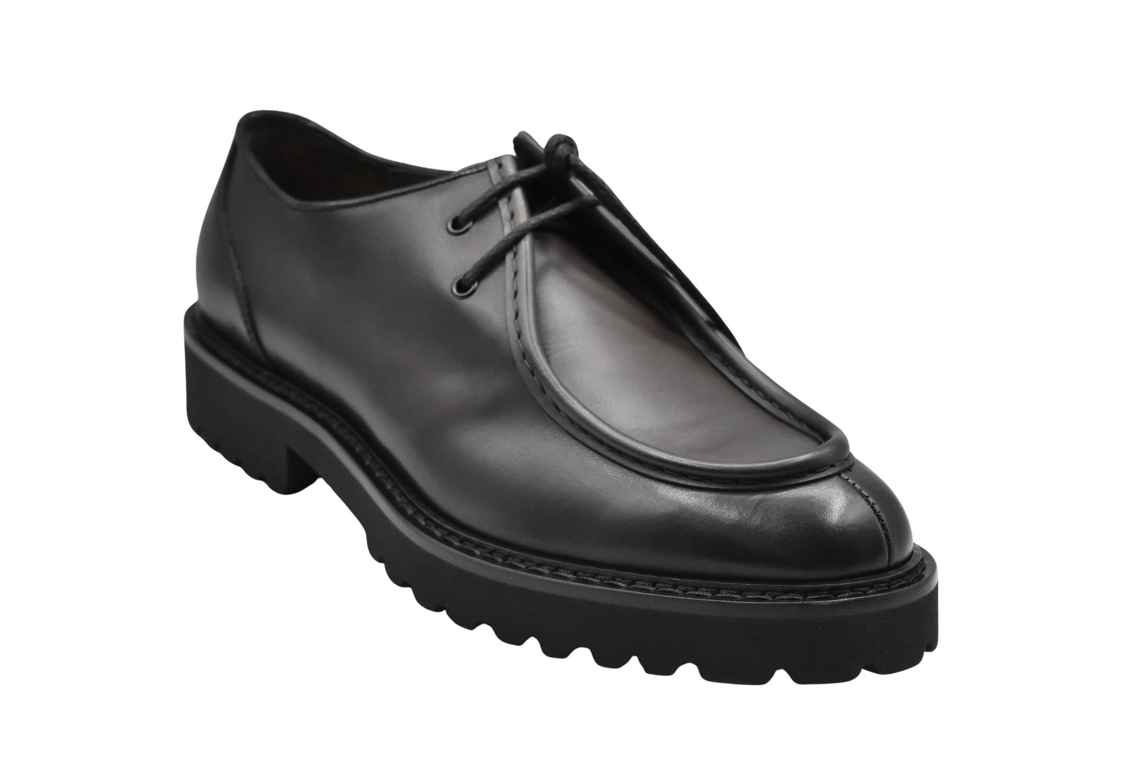 Brown Low Schuhe With Polished Leather Upper