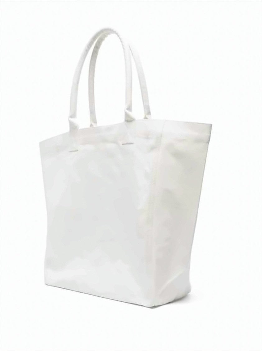 Spacious Off-White Shoulder Bag with Textured Embroidery