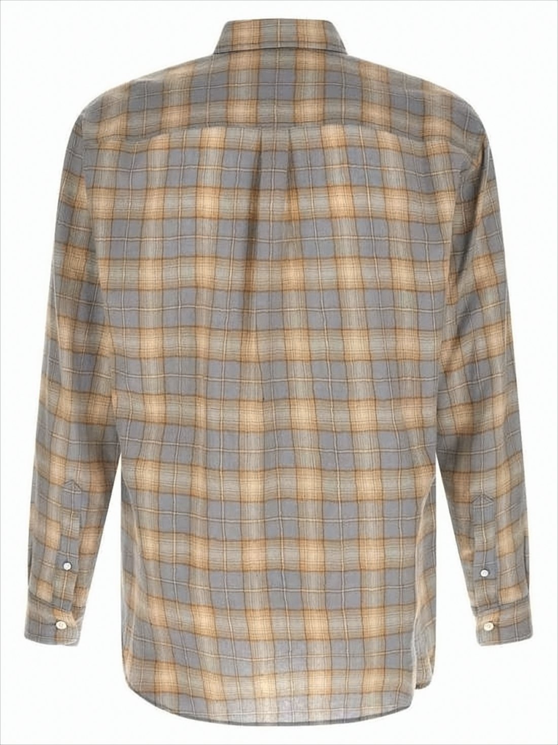 Soft Wool Long-Sleeve Plaid Shirt