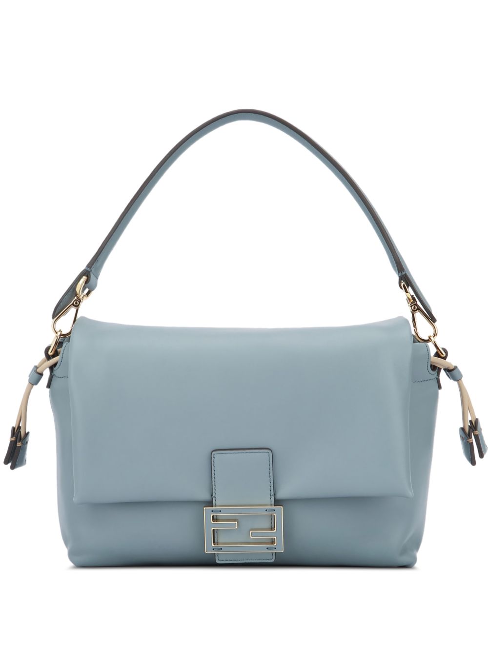 Medium Mercury Blue Nappa Leather Baguette Bag