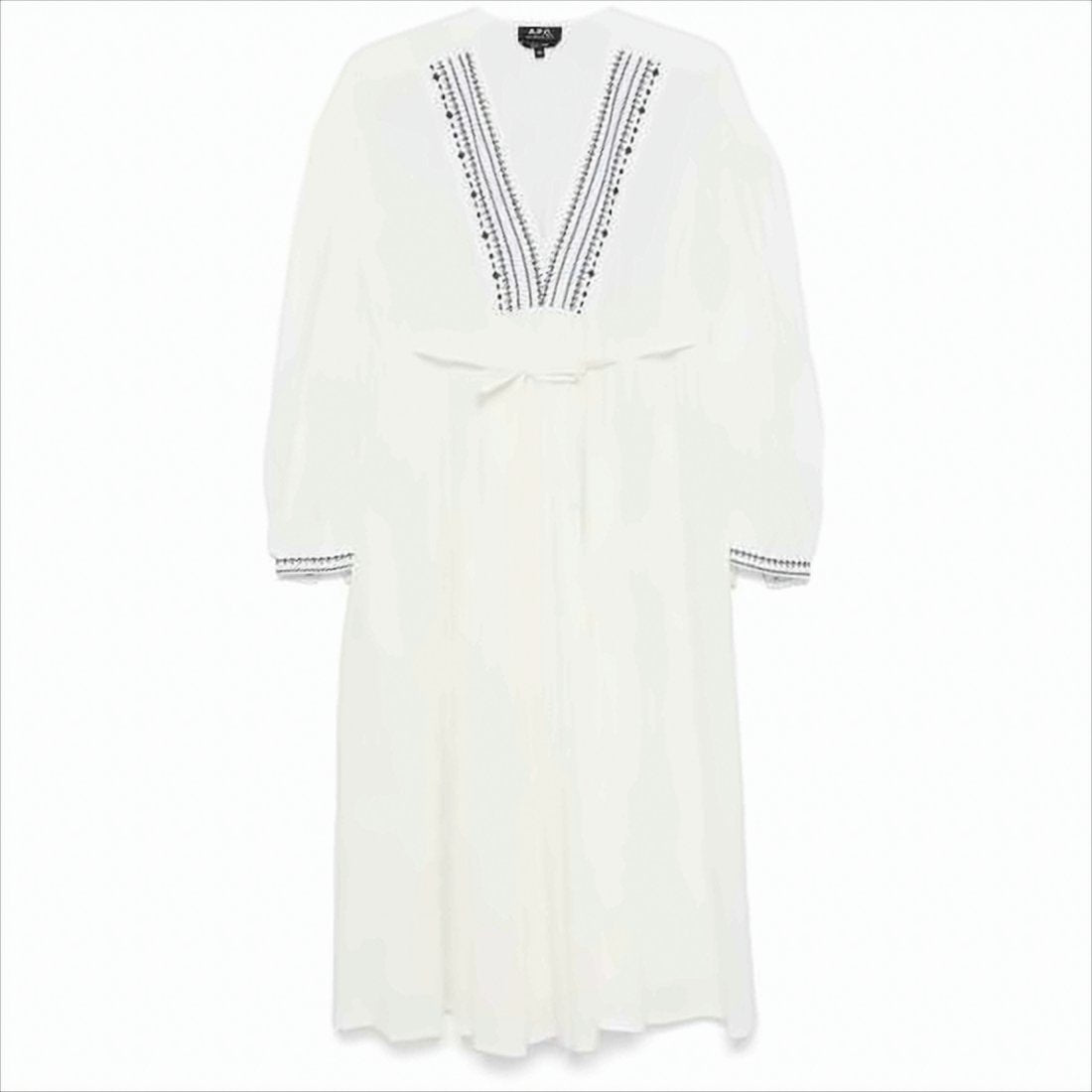 Flowing White Midi Dress