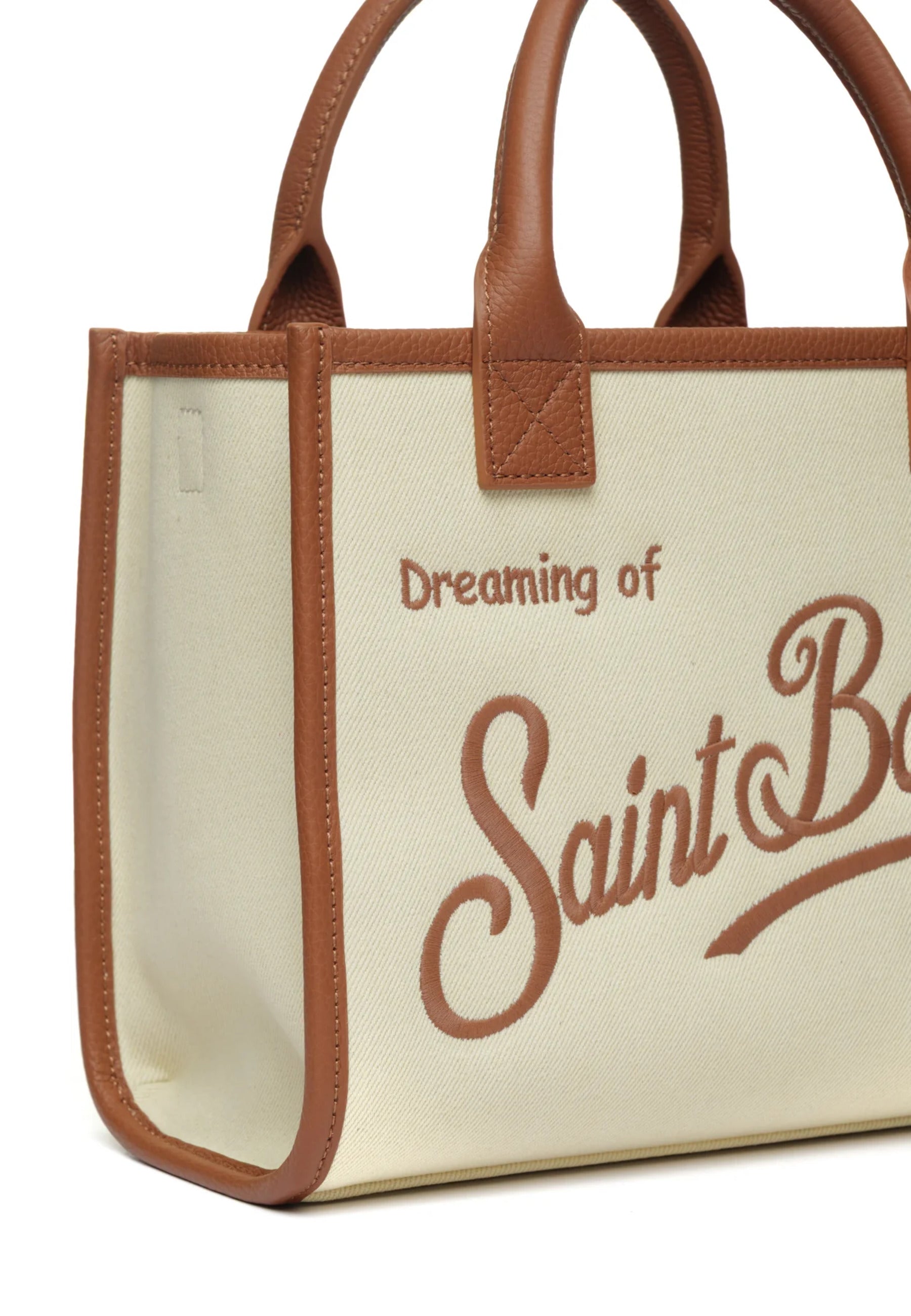 Rectangular Cream Canvas Tote Bag