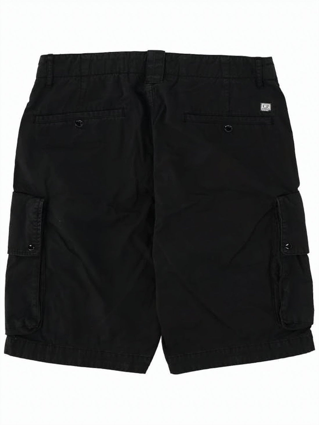 Relaxed Fit Olive Shorts with Button Closure