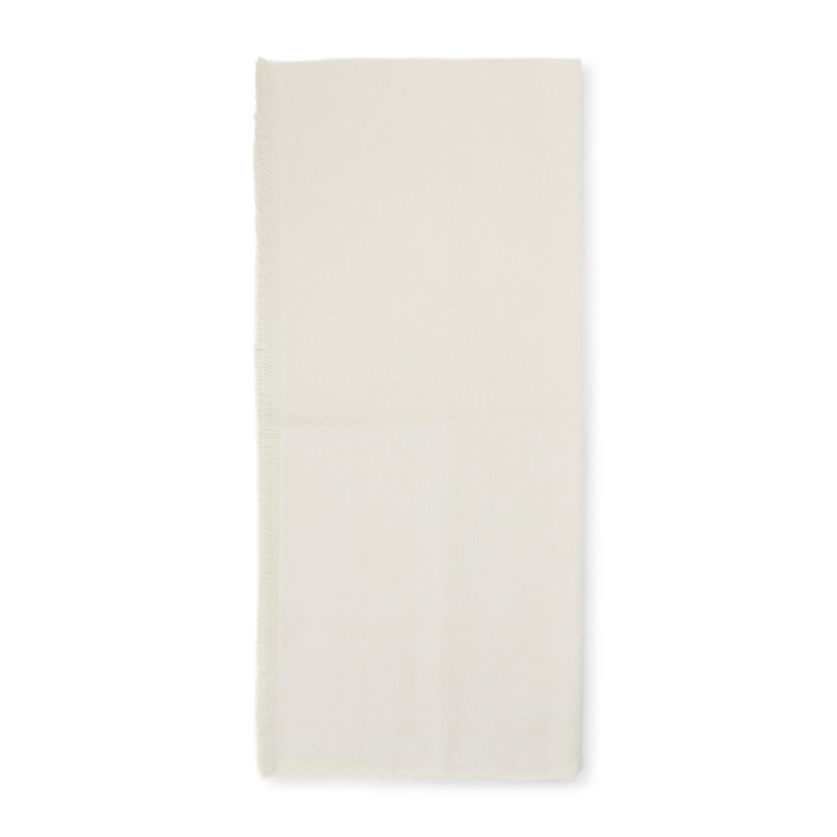 Long Rectangular Scarf In Wool-Silk-Linen Blend
