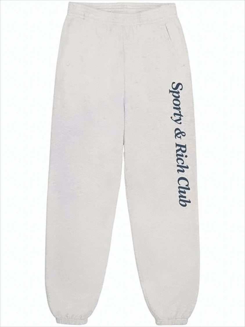 Relaxed Fit Track Pants With Vertical Script Logo