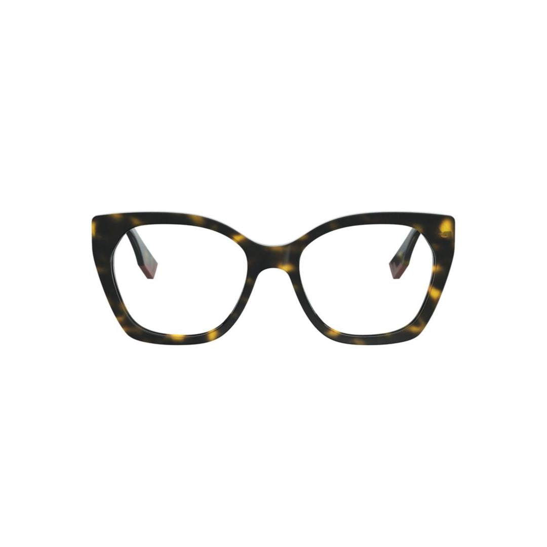 Fe50136i Bold Oversized Square Frame Tortoiseshell Eyeglasses