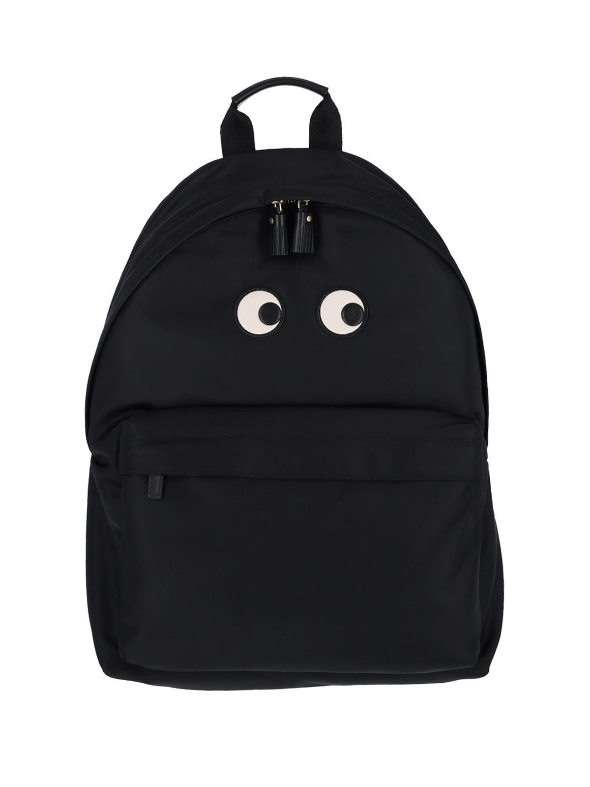 Nylon Backpack with Leather Accents