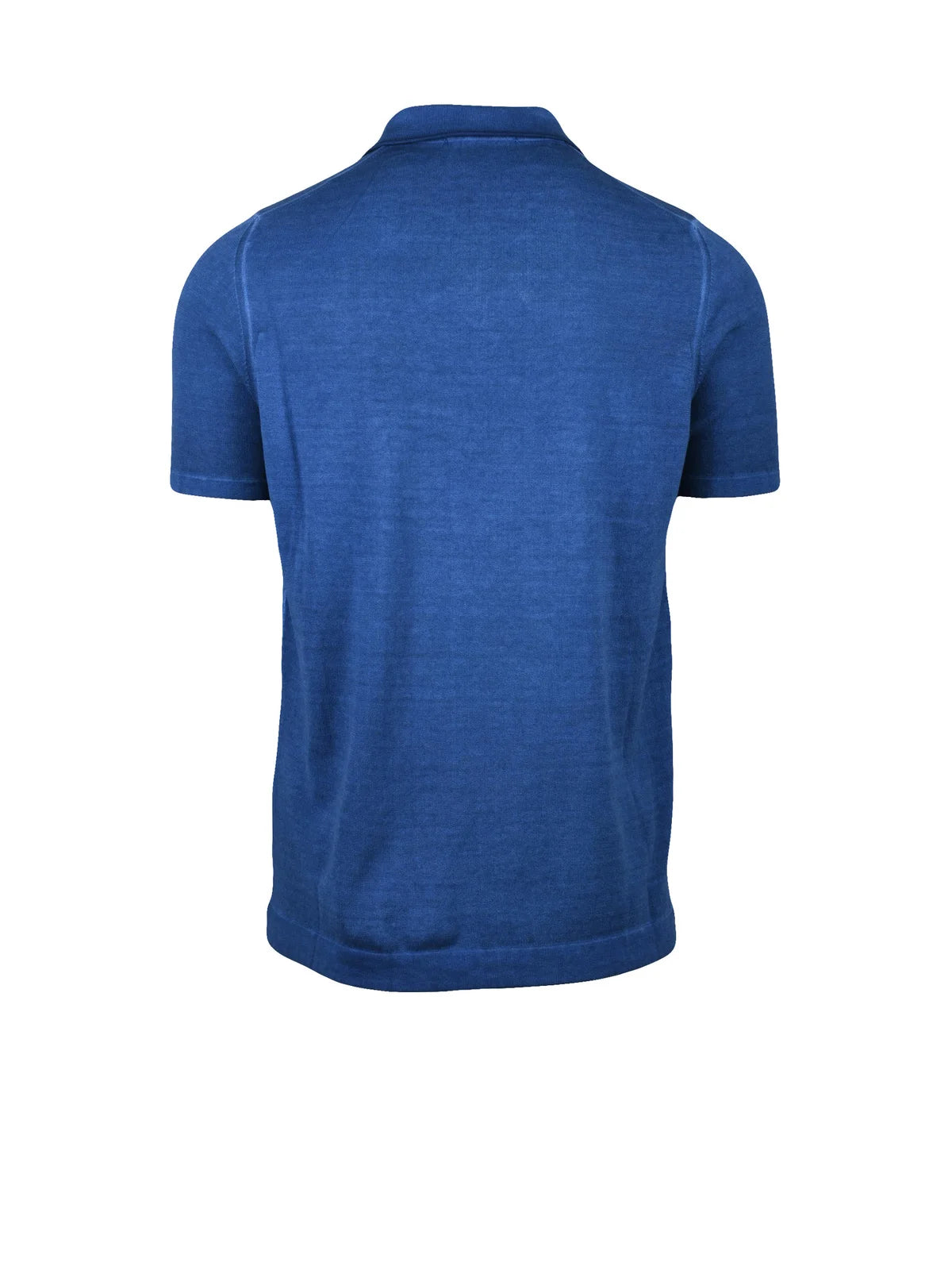 Indigo Cotton Knit Polo