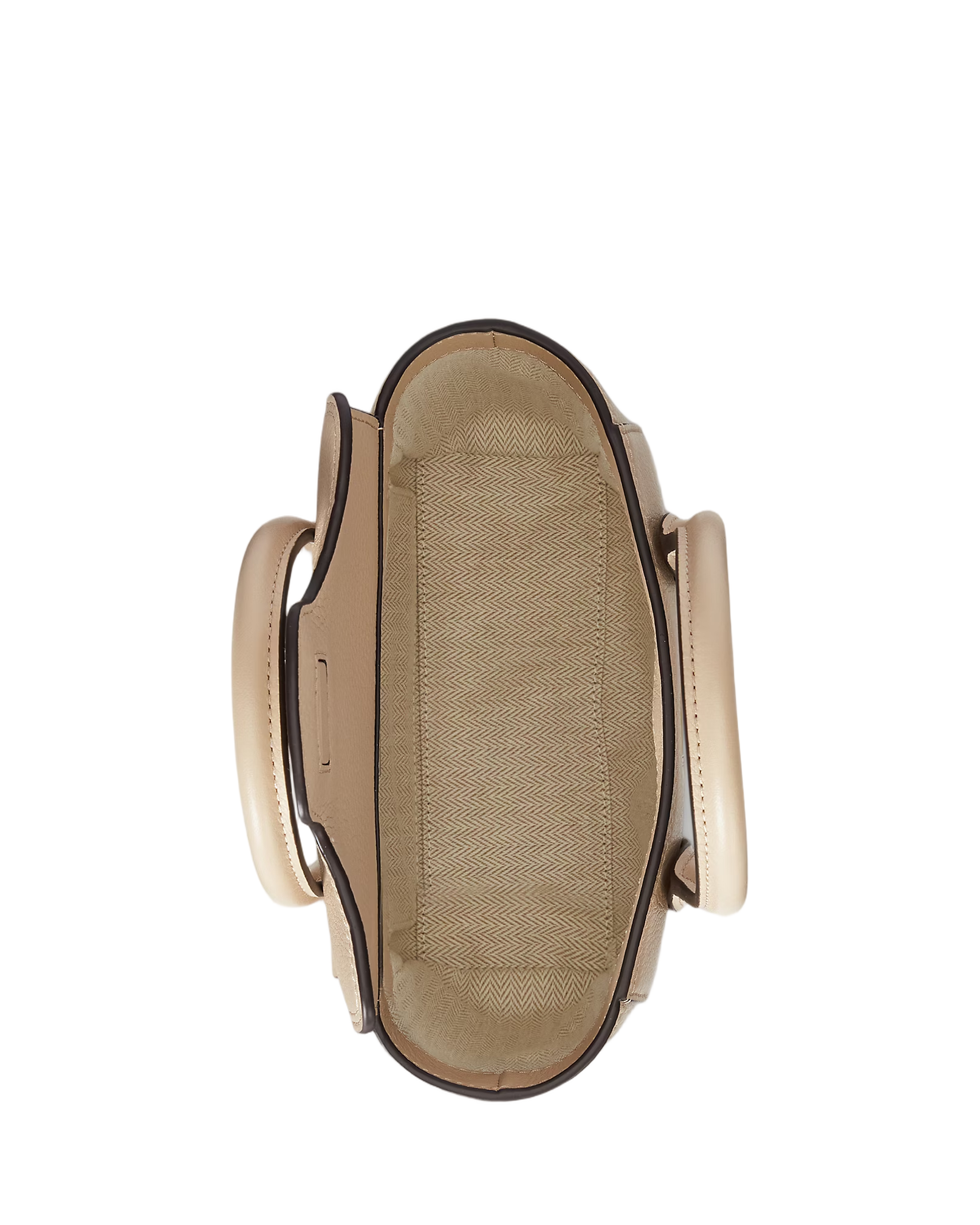 Structured Sand Dune Leather Satchel