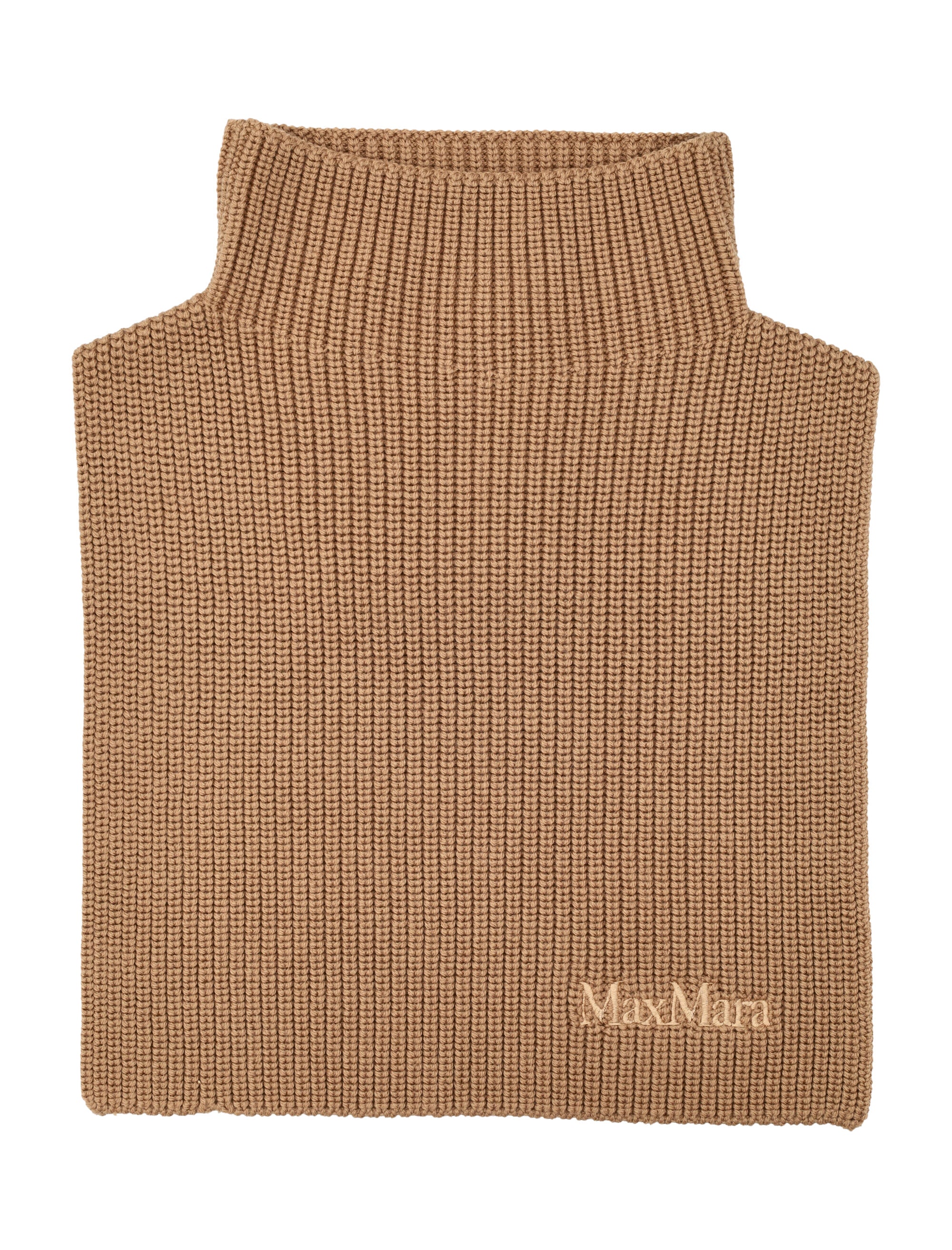 Orsola Wool Ribbed Neckwarmer
