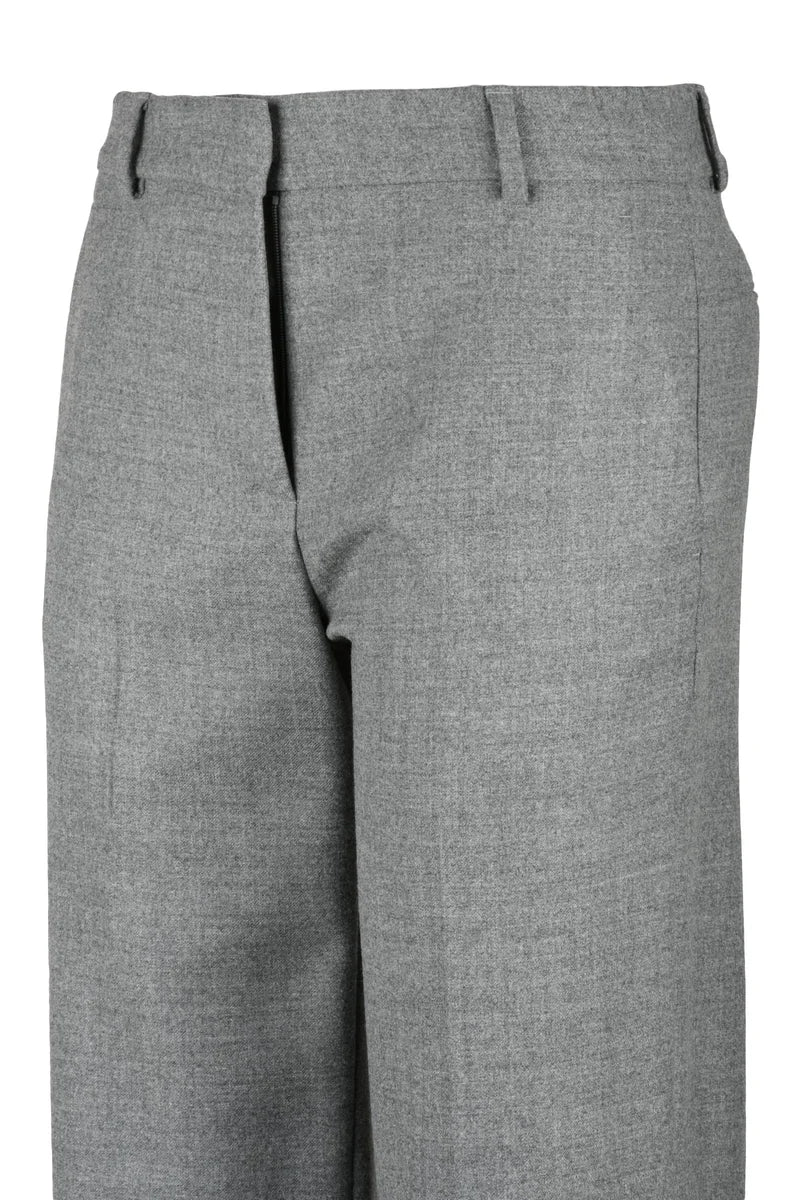 Straight Leg Pants Virgin Wool - Grey