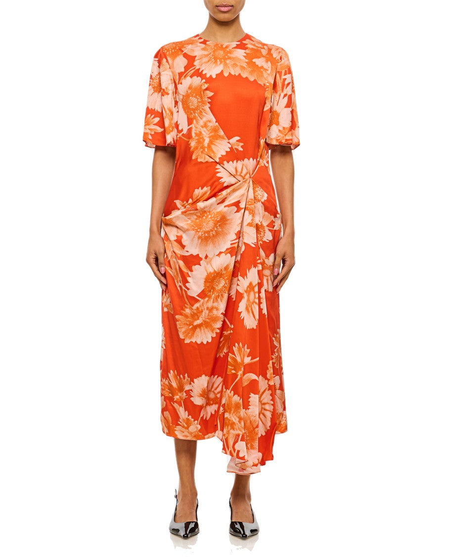 Draped Midi Dress