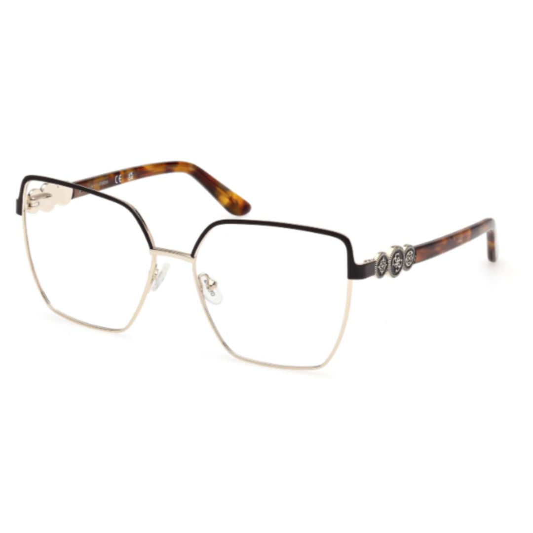 Gu50229 Geometric Frame Eyeglasses