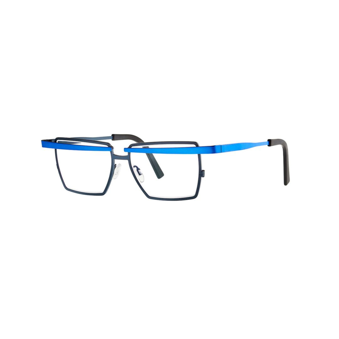 Ci'En 374 C 601+353 Rectangular Metal Eyeglasses with Bi-Color Design