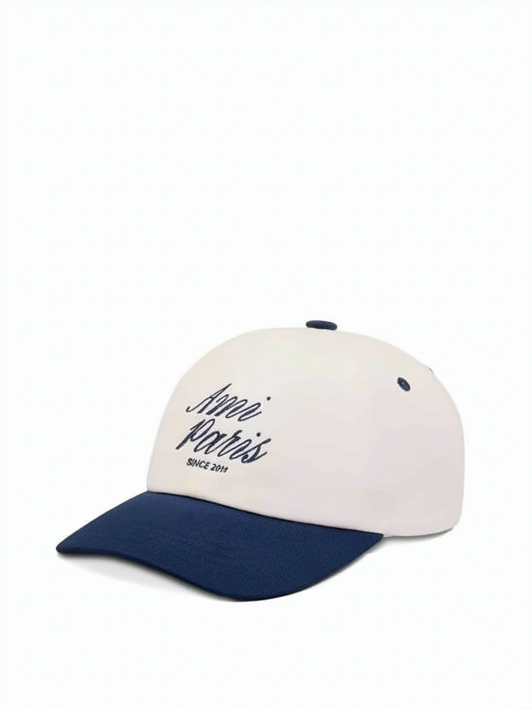 Two-Tone Baseball Cap With Embroidered Detailing