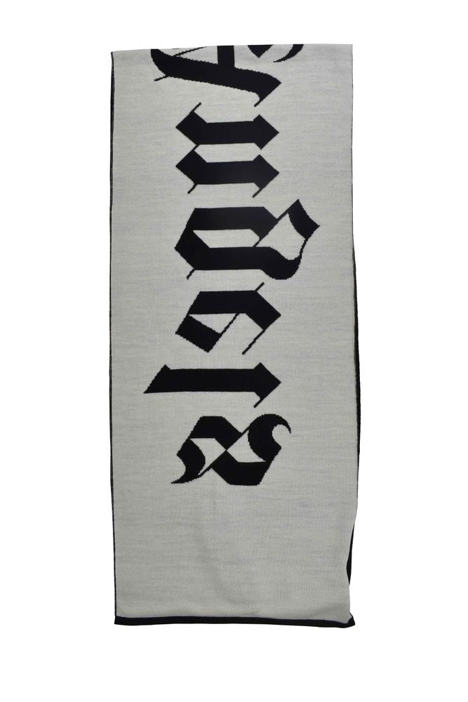 Two-Tone White And Black Scarf