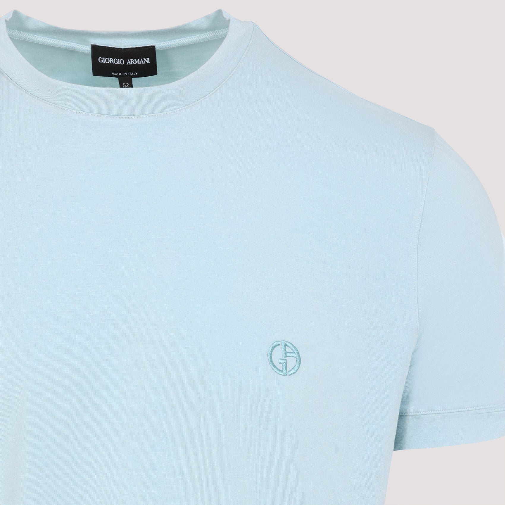 Viscose-Elastane Round-Neck T-Shirt