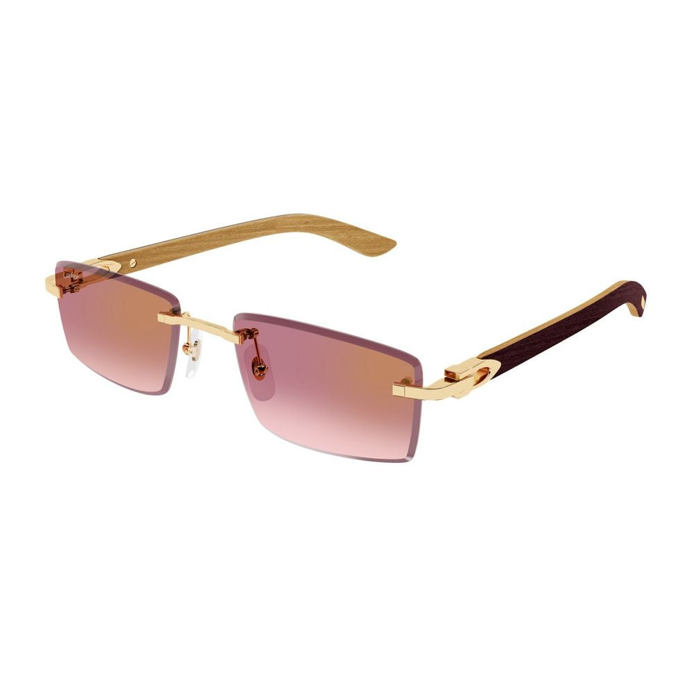 Ct0582S Décor C Allongé De Rimless Rectangular Sunglasses