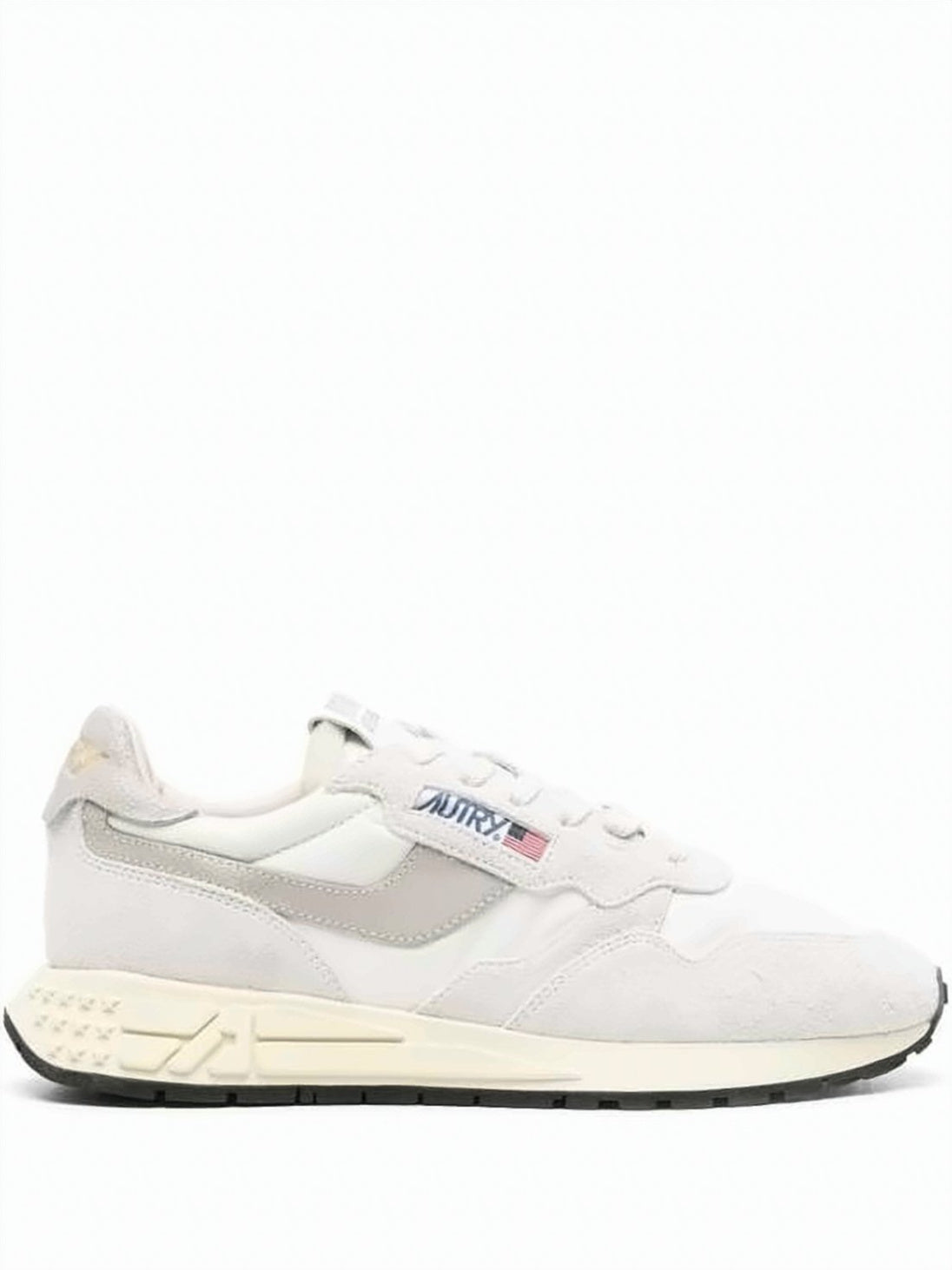 Low-Top Suede and Nylon Sneakers with Textured Sole