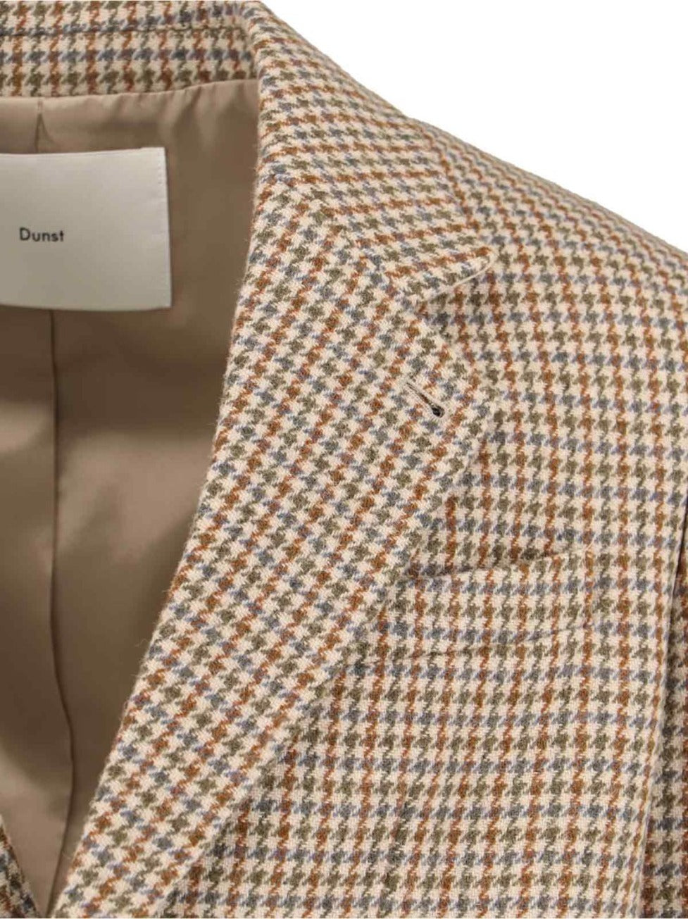 Single-Breasted Wool Blend Blazer – Beige