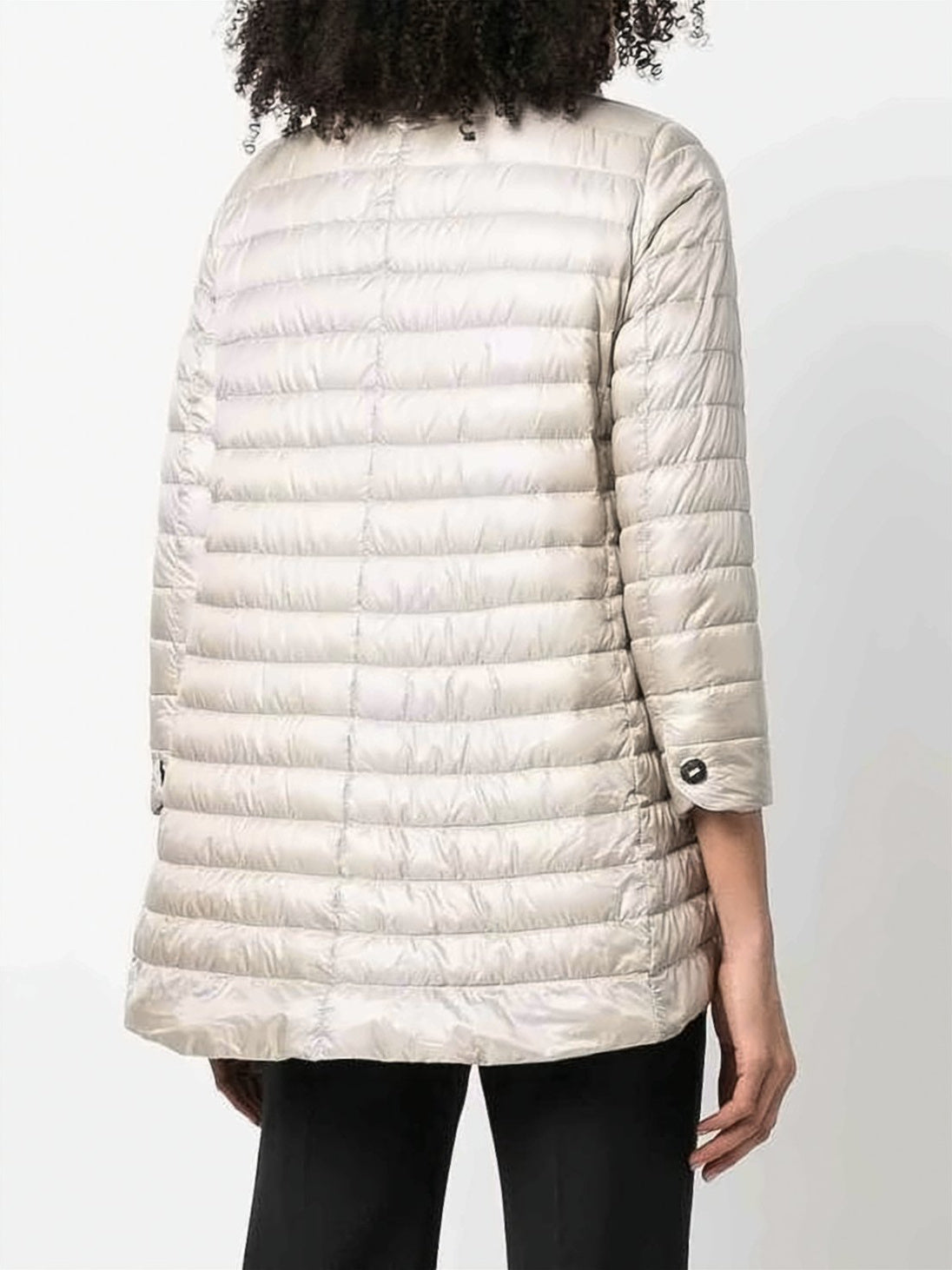 Lightweight Padded Jacket with Horizontal Quilting