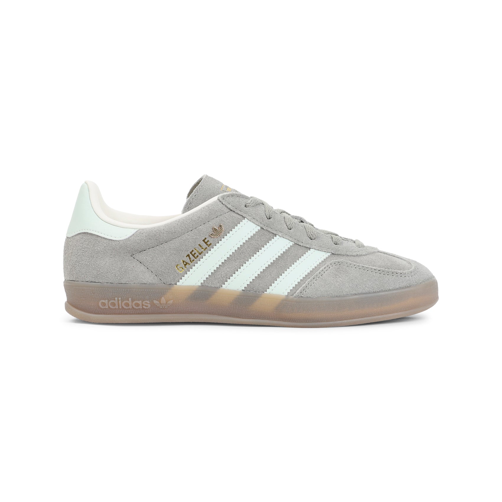 Grey Suede Leather Sneakers
