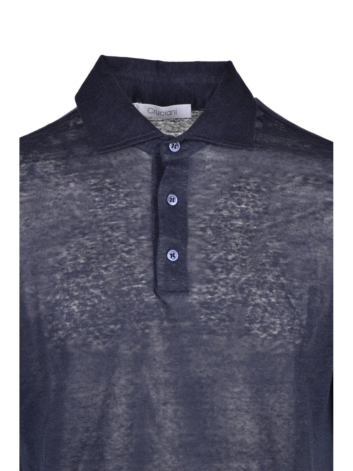 Linen Polo Shirt - Blue