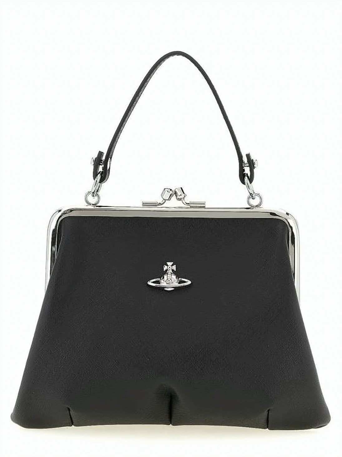 Structured Black Crossbody Bag