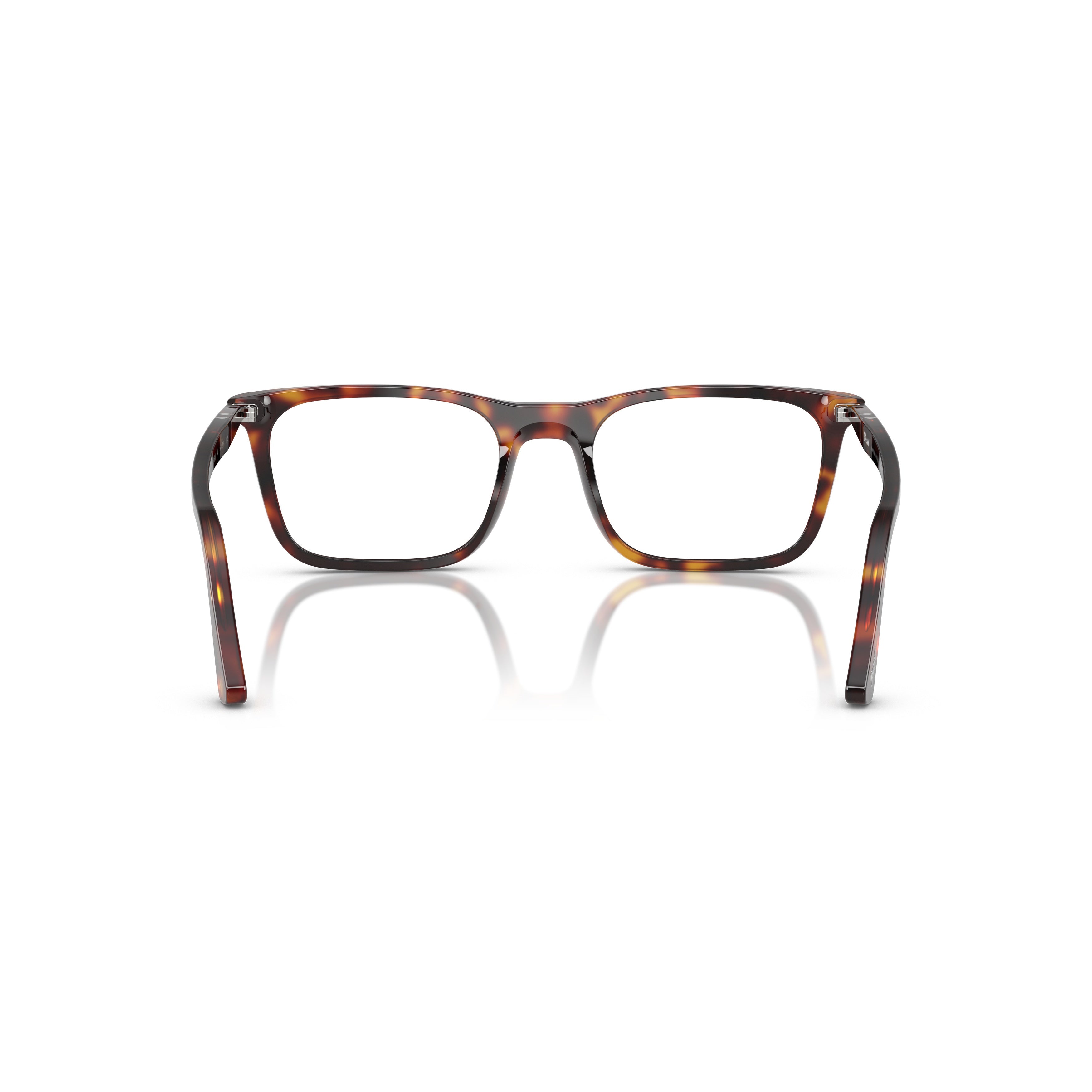 0po3358v Tortoiseshell-Patterned Acetate Eyeglasses with Silver Accents