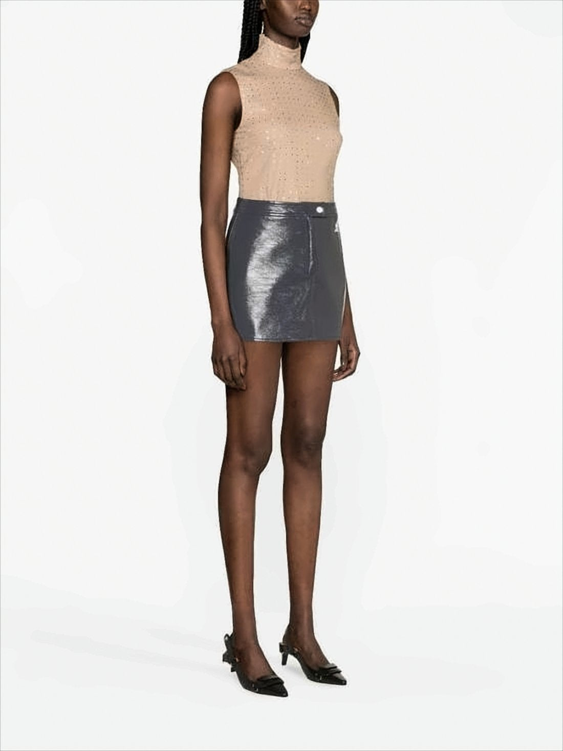 Short Skirt with High Waist