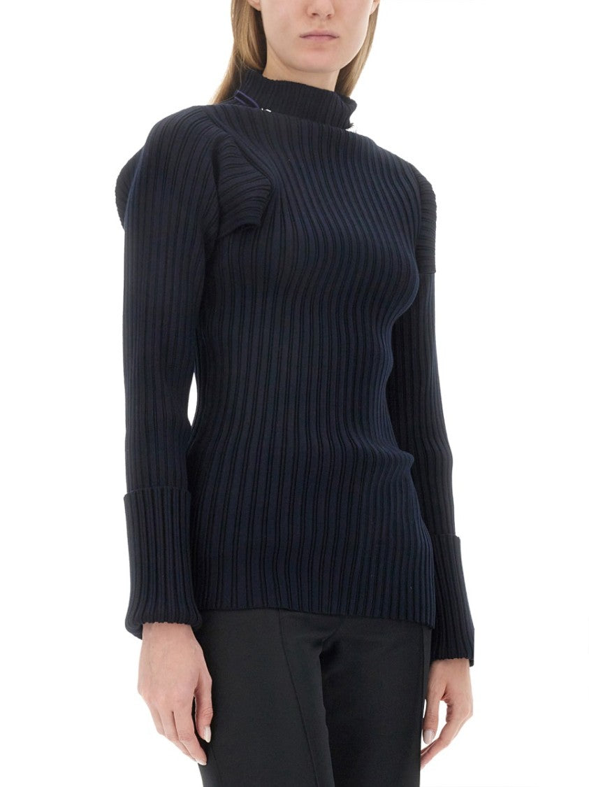 Ribbed Stretch Knit Top
