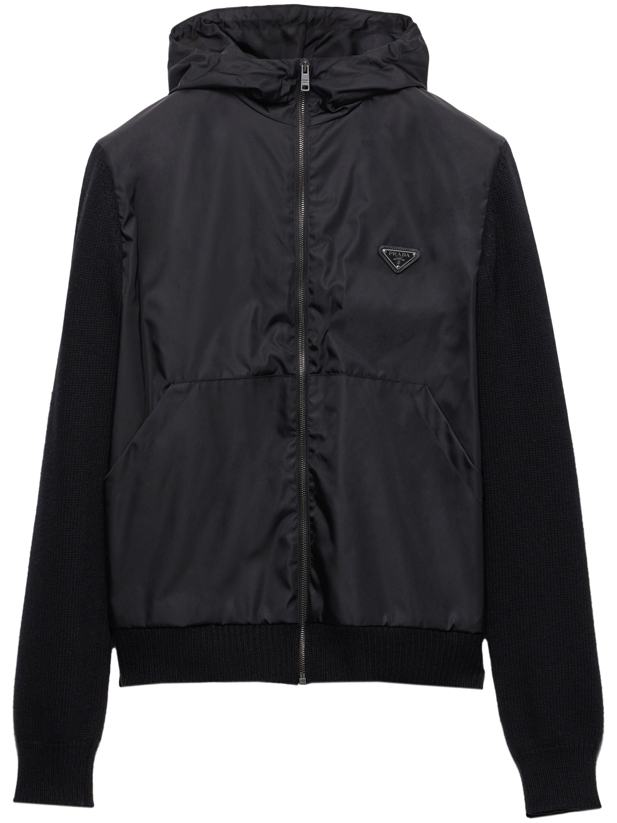 Black Cardigan Wool/Cashmere Re-Nylon Cardigan