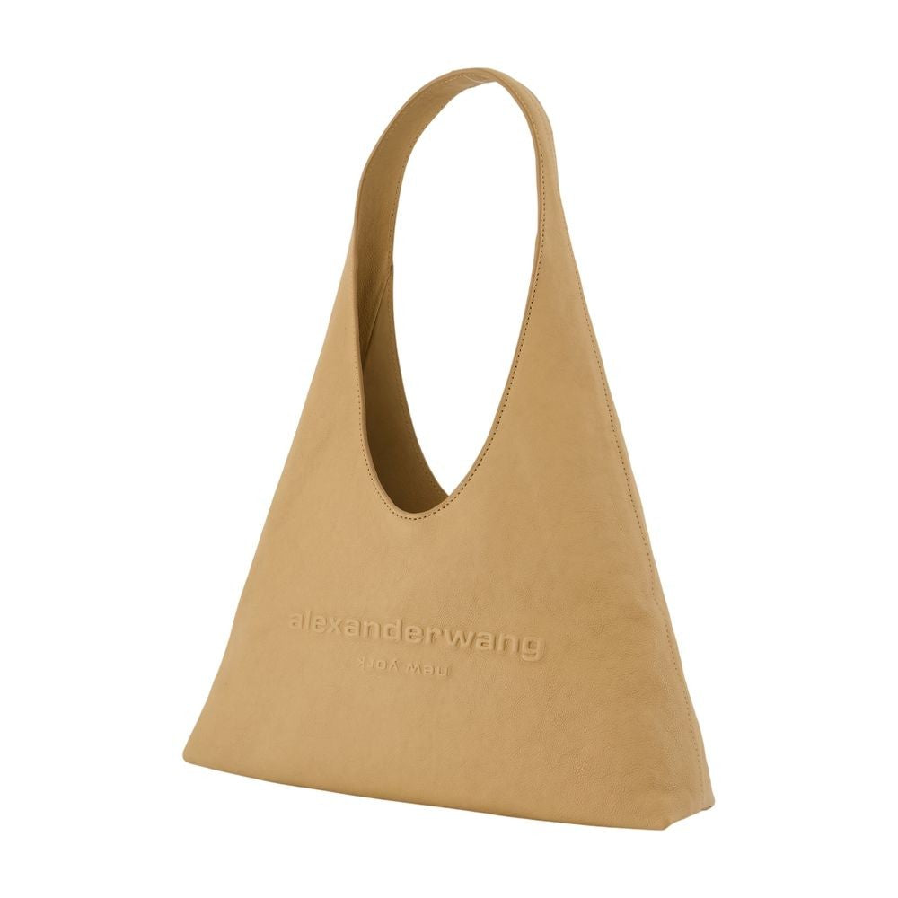 Pike Small Hobo Shoulder Bag - Leather - Beige