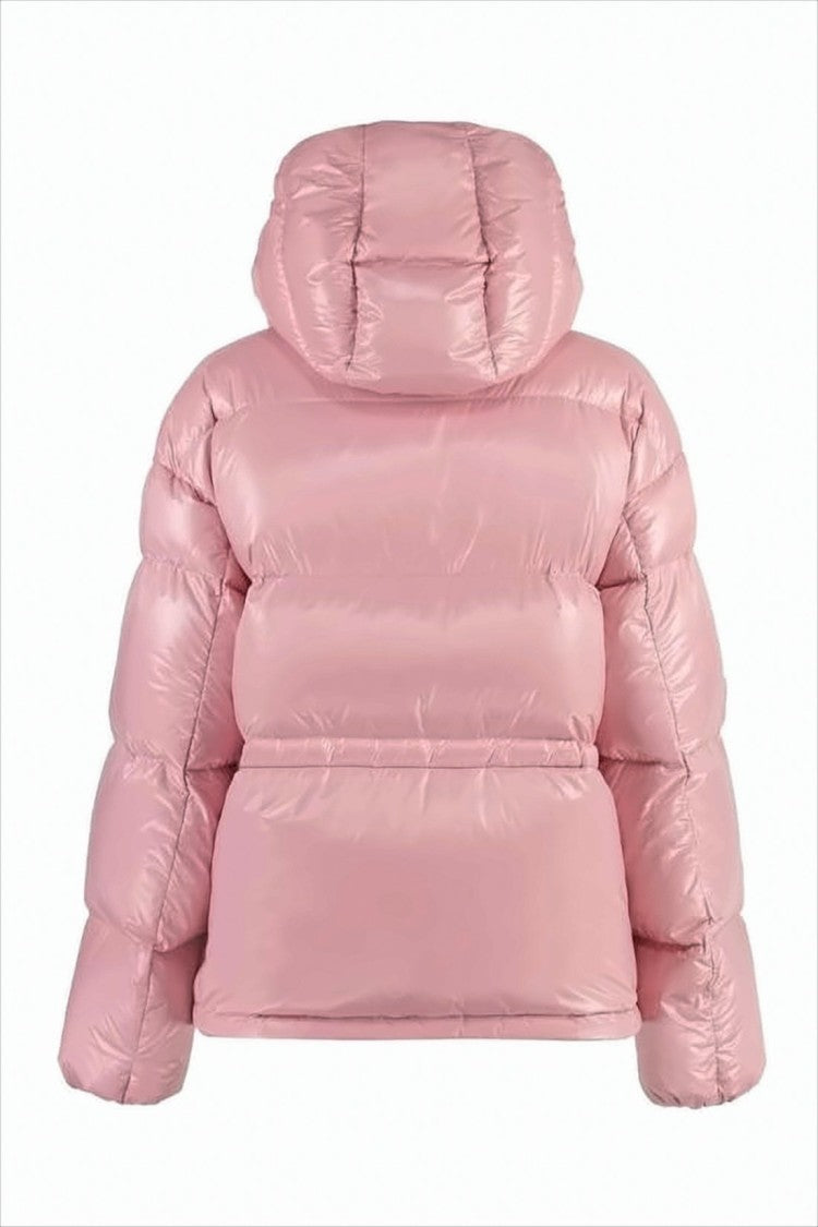 Cropped High-Collar Puffer Jacket