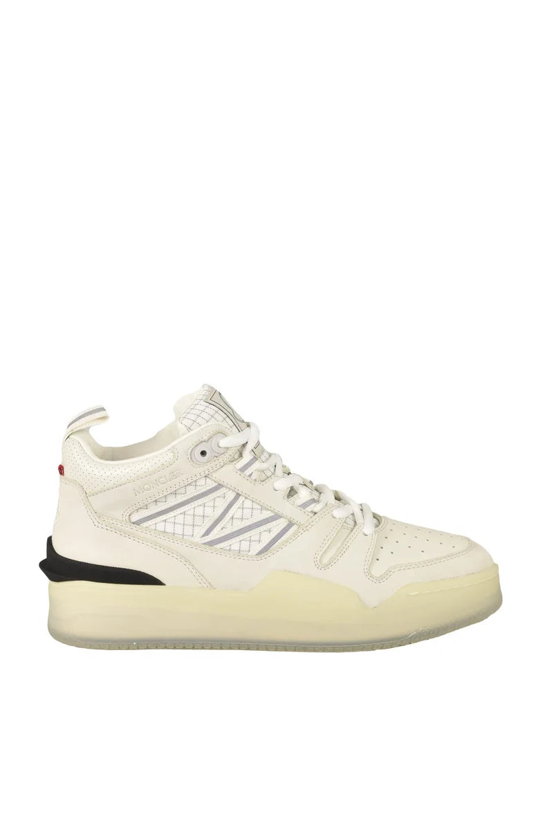 Sneaker Mid Leather Fibre - White