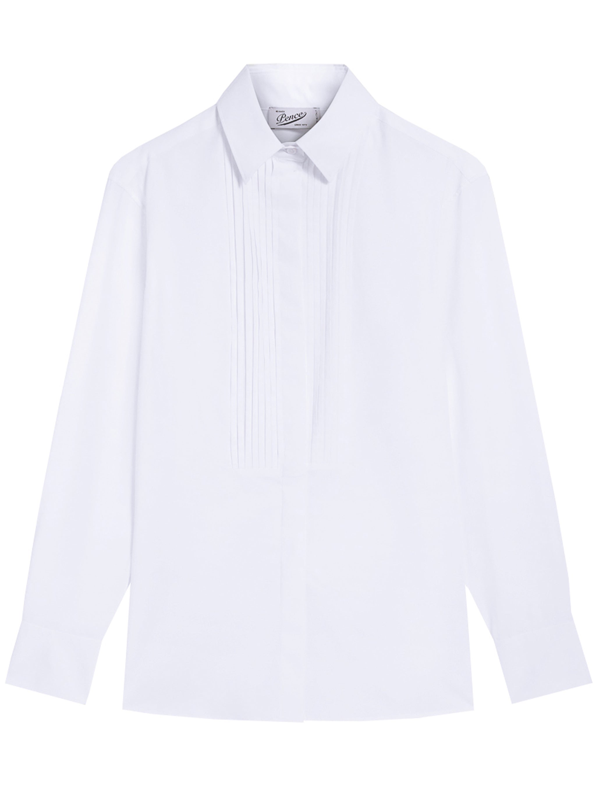 White Miley Long Sleeve Cotton Shirt
