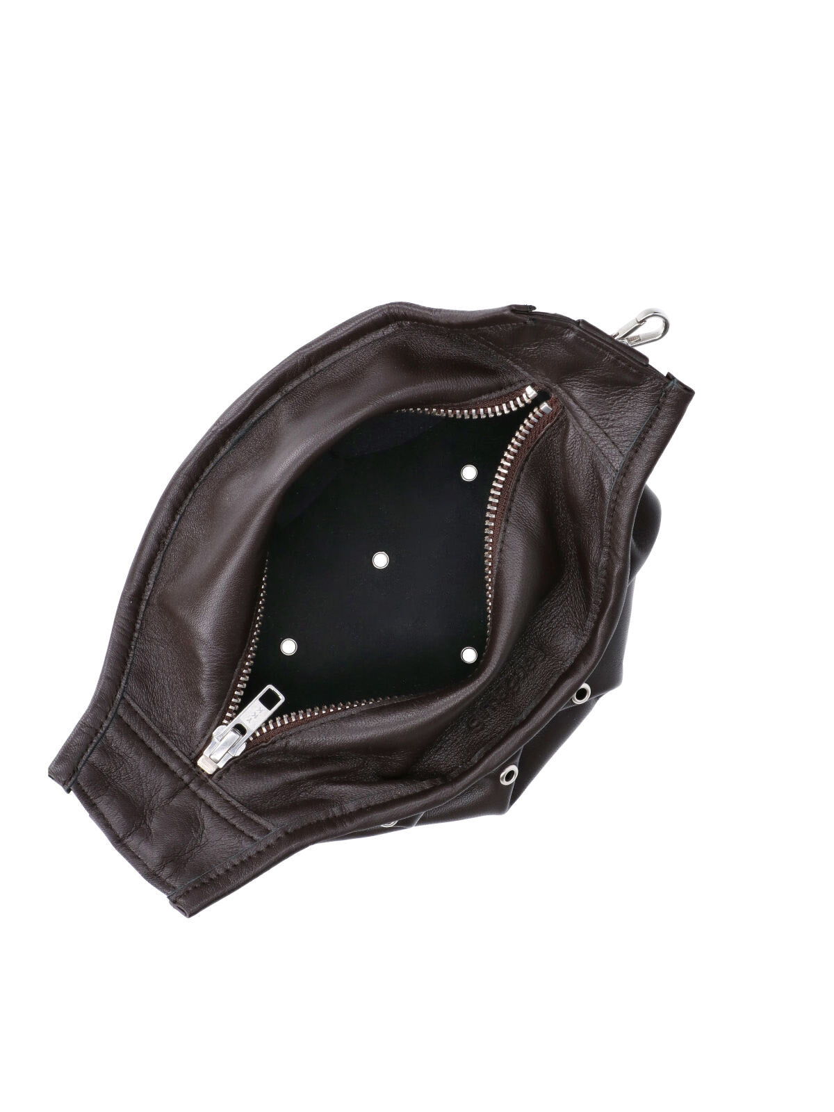 Brown Pulsera Slouchy Eyelet Shoulder Bag