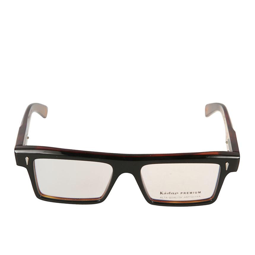 Premium 3 Rectangular Tortoiseshell Frame Sunglasses with Metallic Accents