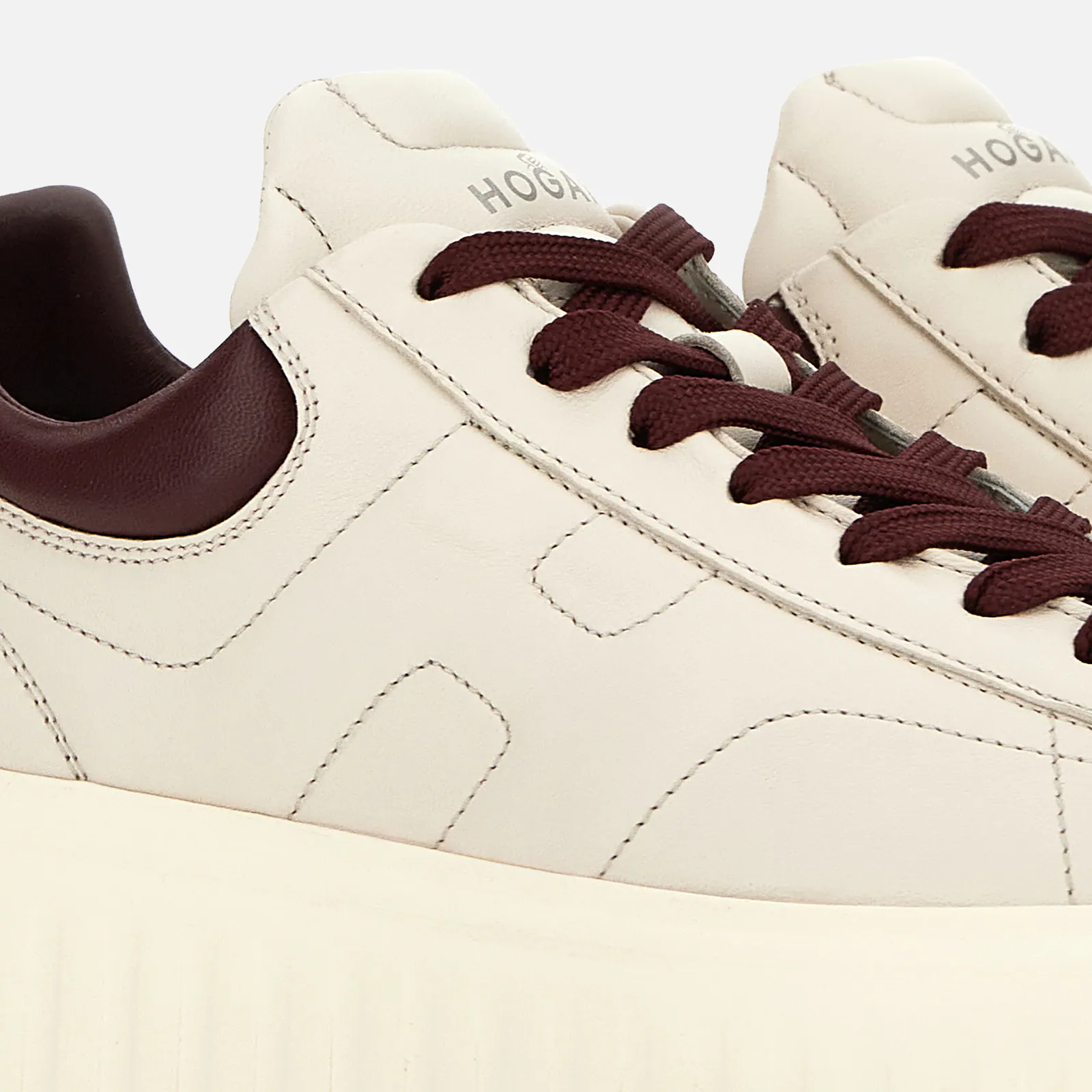Sophisticated H-Stripes H Sneakers With Platform Sole