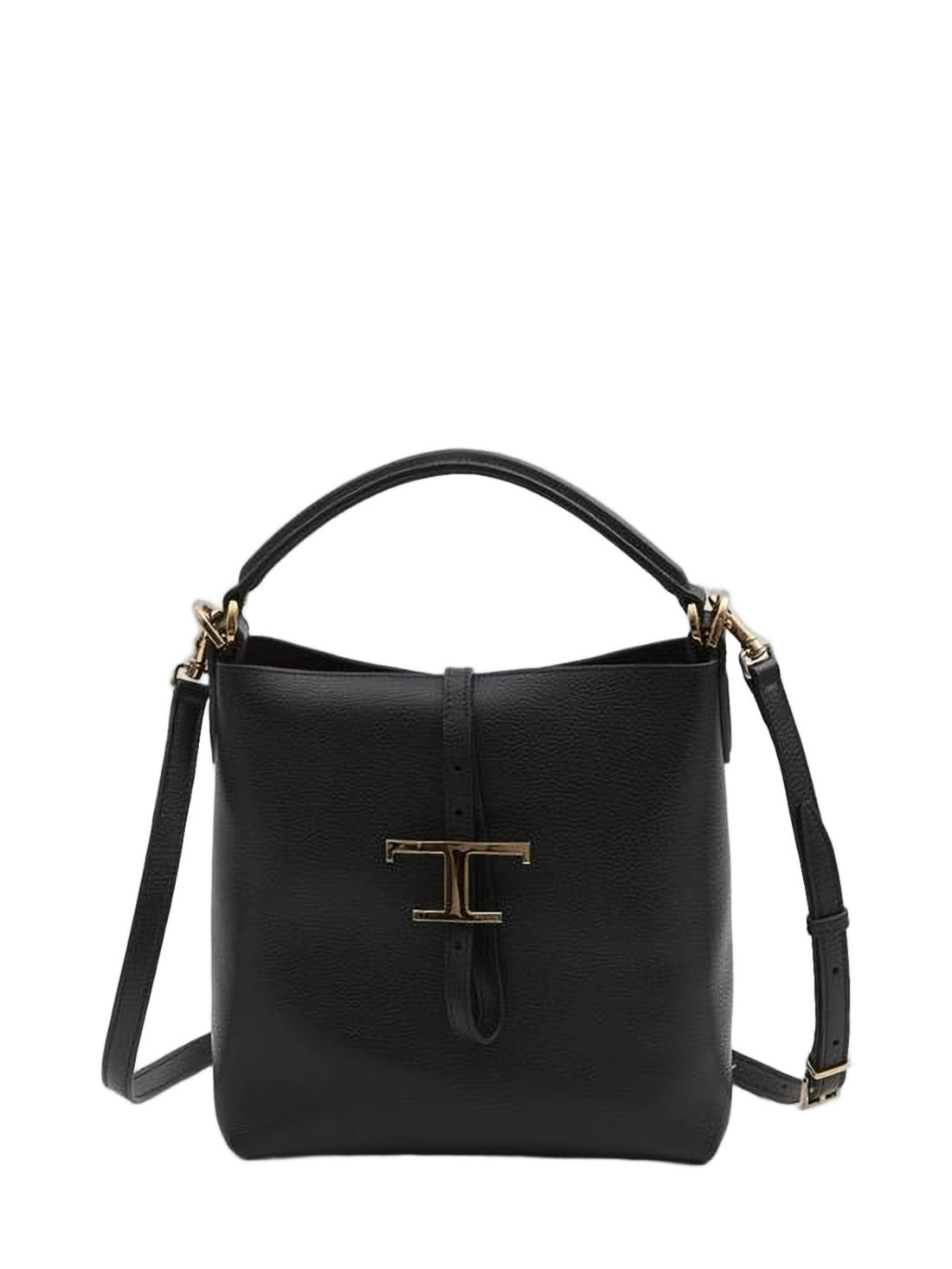 Textured Calf Leather Crossbody Bag