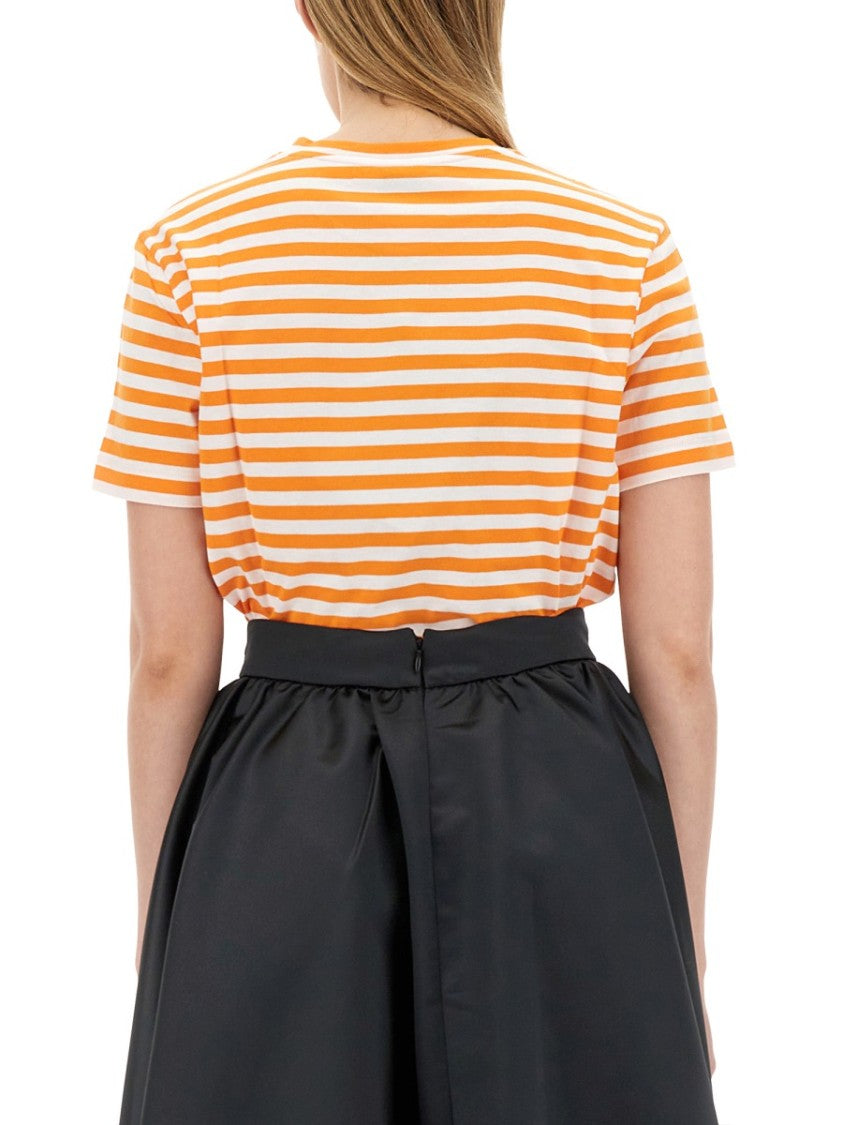 Logo-Emblazoned Cotton T-Shirt With Bold Stripes