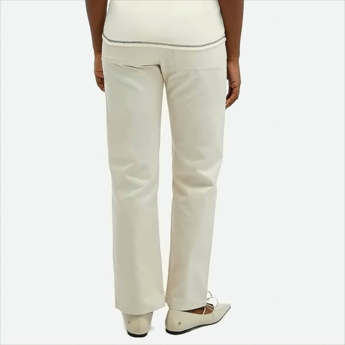 Straight-Leg High-Waist Organic Cotton Baserange Pants