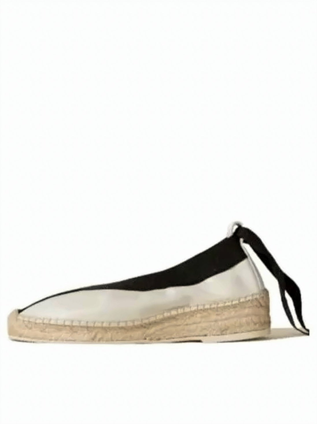 Transparent Upper Flat Shoes with Black Trim