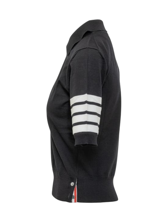 Classic Polo Shirt with Striped Detailing