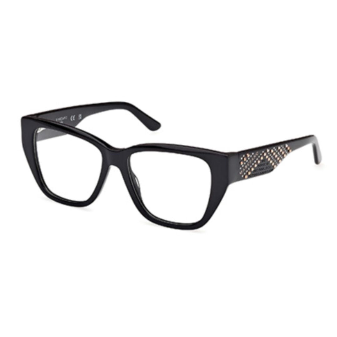Gm50019 Rectangular Acetate Eyeglasses with Geometric Studded Temples